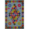 La Rug, Fun Rugs La Rug FT-97 5178 51 in. x 78 in. Fun Time Happy Learning Area Rug - Multi Colored FT-97 5178